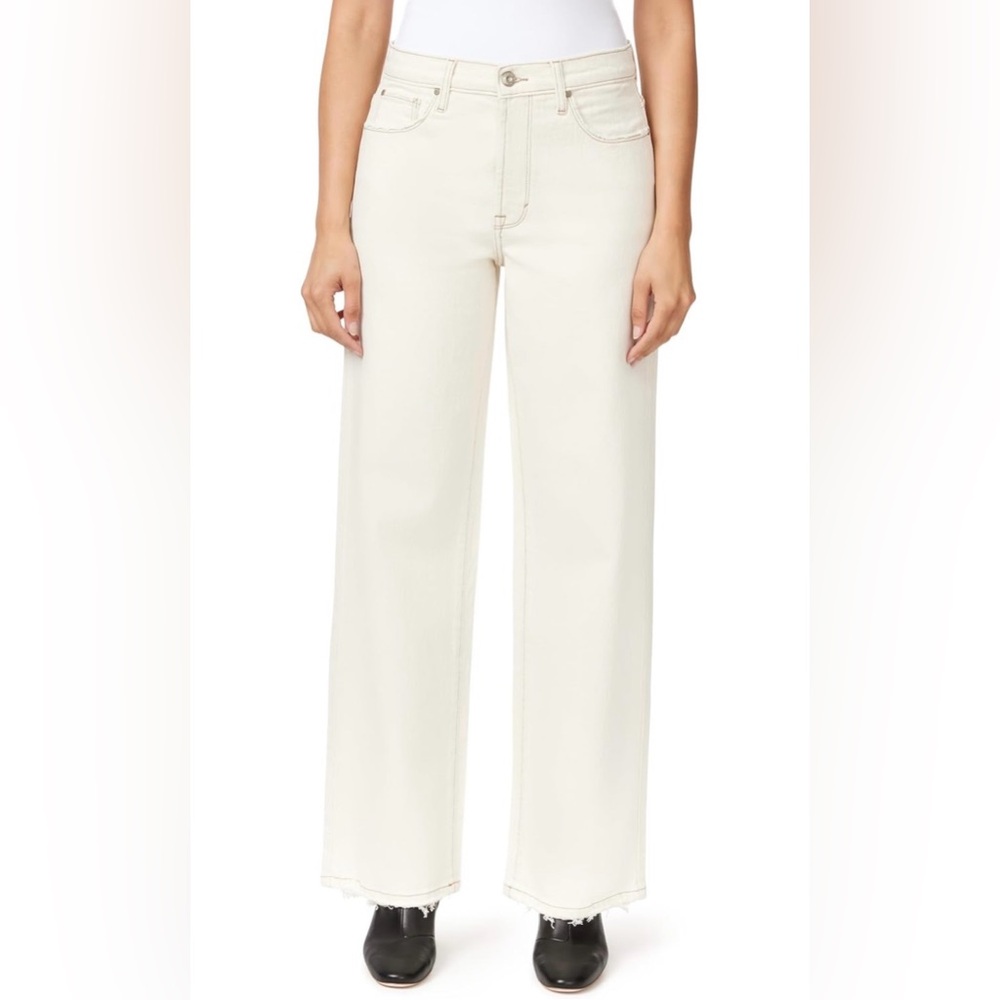 Kensie Sz 6/28 Natural Color "Aubrey" Retro Luxe High-Rise Relaxed Straight Jean